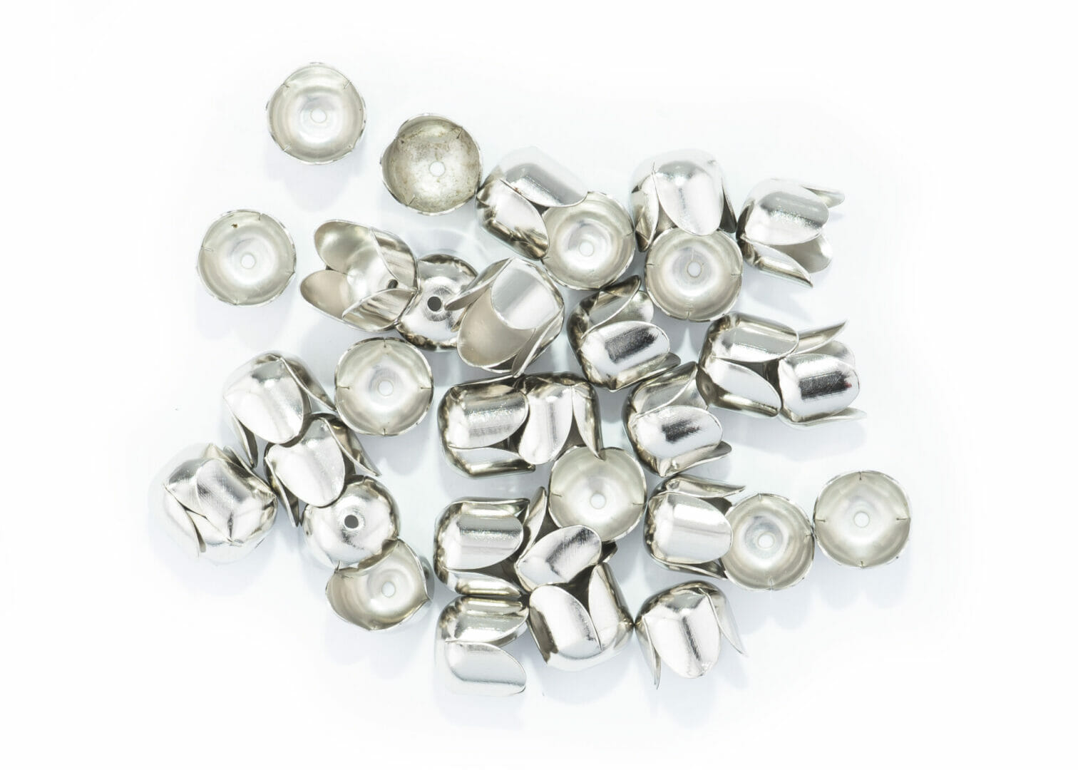Kaplík 8x6mm, barva stříbrná 1 Kaplík 8x6mm, barva stříbrná