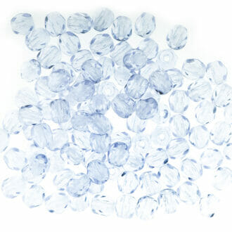 Broušené korálky 4mm, barva světle fialová 20210