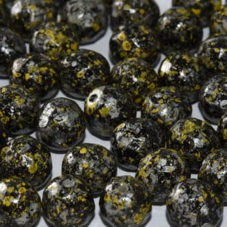 Broušené korálky 8mm, barva černá s úpravou 23980/45701