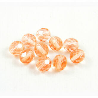 Broušené korálky 8mm, barva rozalín 70110