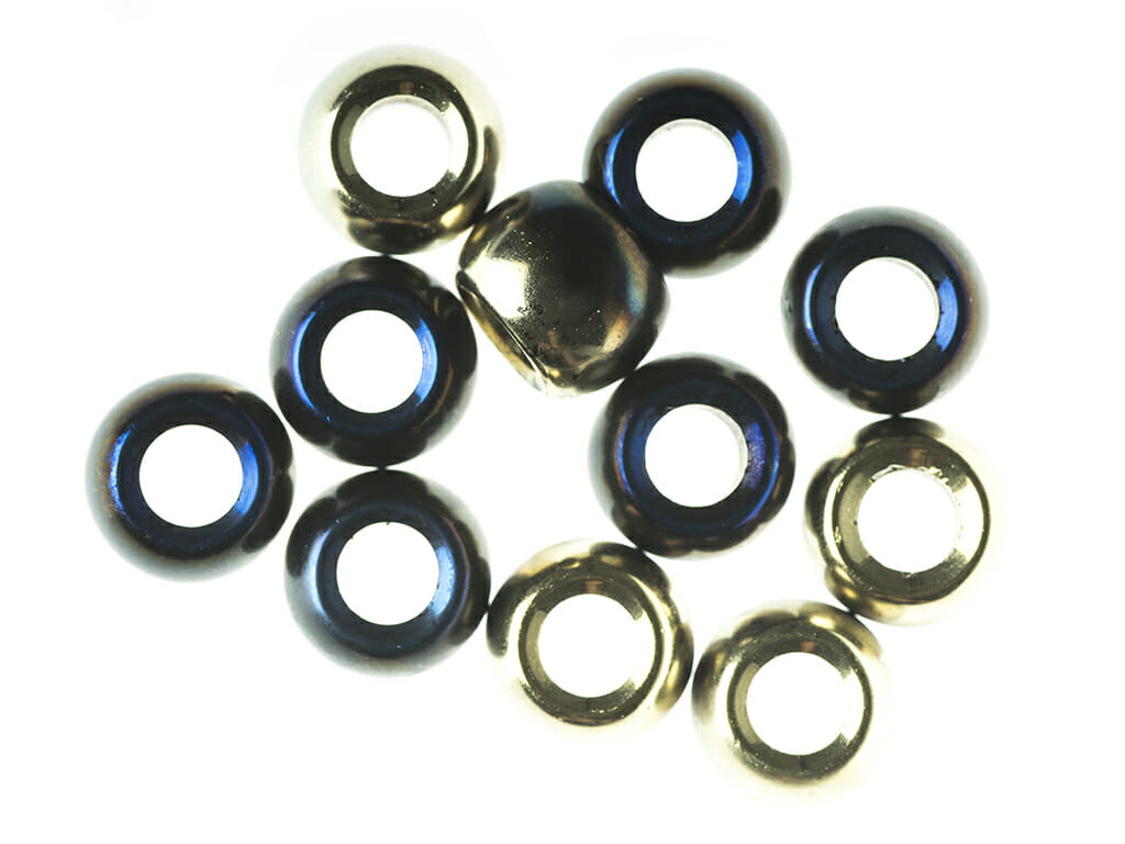 Velkodírové korálky 12mm, barva černá s úpravou 98548 2 Velkodírové korálky 12mm, barva černá s úpravou 98548 - Obrázek 2