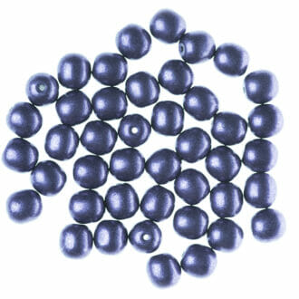 Mačkané korálky kuličky 6mm, barva modro-fialová 40039