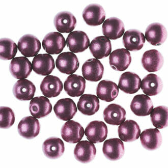 Mačkané korálky kuličky 8mm, barva růžovo-fialová 40027