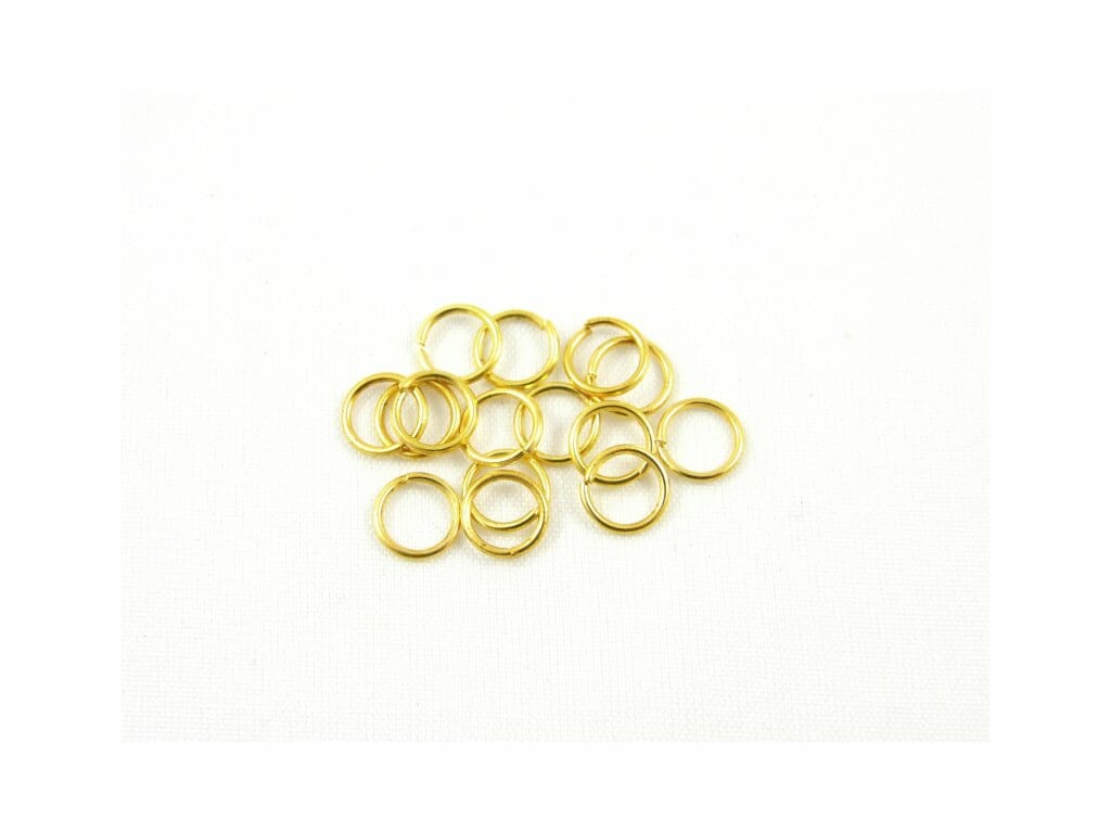 Kroužek, rozměr 6x1mm, barva zlatá 1 Kroužek, rozměr 6x1mm, barva zlatá