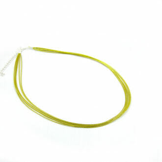 Náhrdelník Lurex, 6 šňůr, se zapínáním, rozměr 0,5mm, délka 48cm, barva zlatá