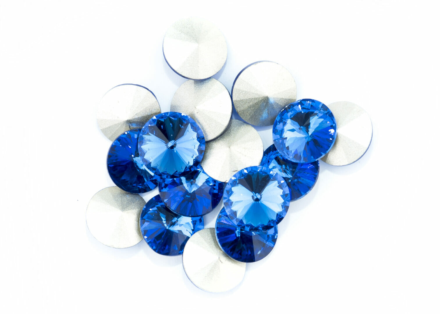 Rivoli, rozměr 12mm, barva sapphire 1 Rivoli, rozměr 12mm, barva sapphire