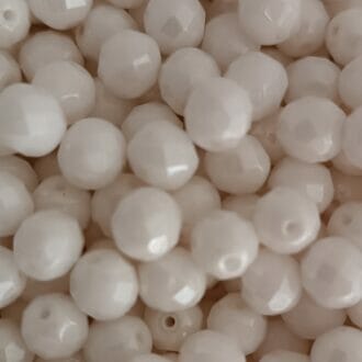 Broušené korálky 8mm, barva sloní kost 02010/14400