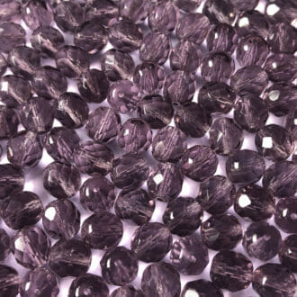 Broušené korálky 8mm, barva fialová 20030