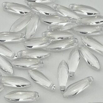 Korálek mačkaný, tvar jazýček, rozměr 5x16mm, barva 00030
