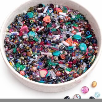 Směs skleněných korálků, barva mix AB-II