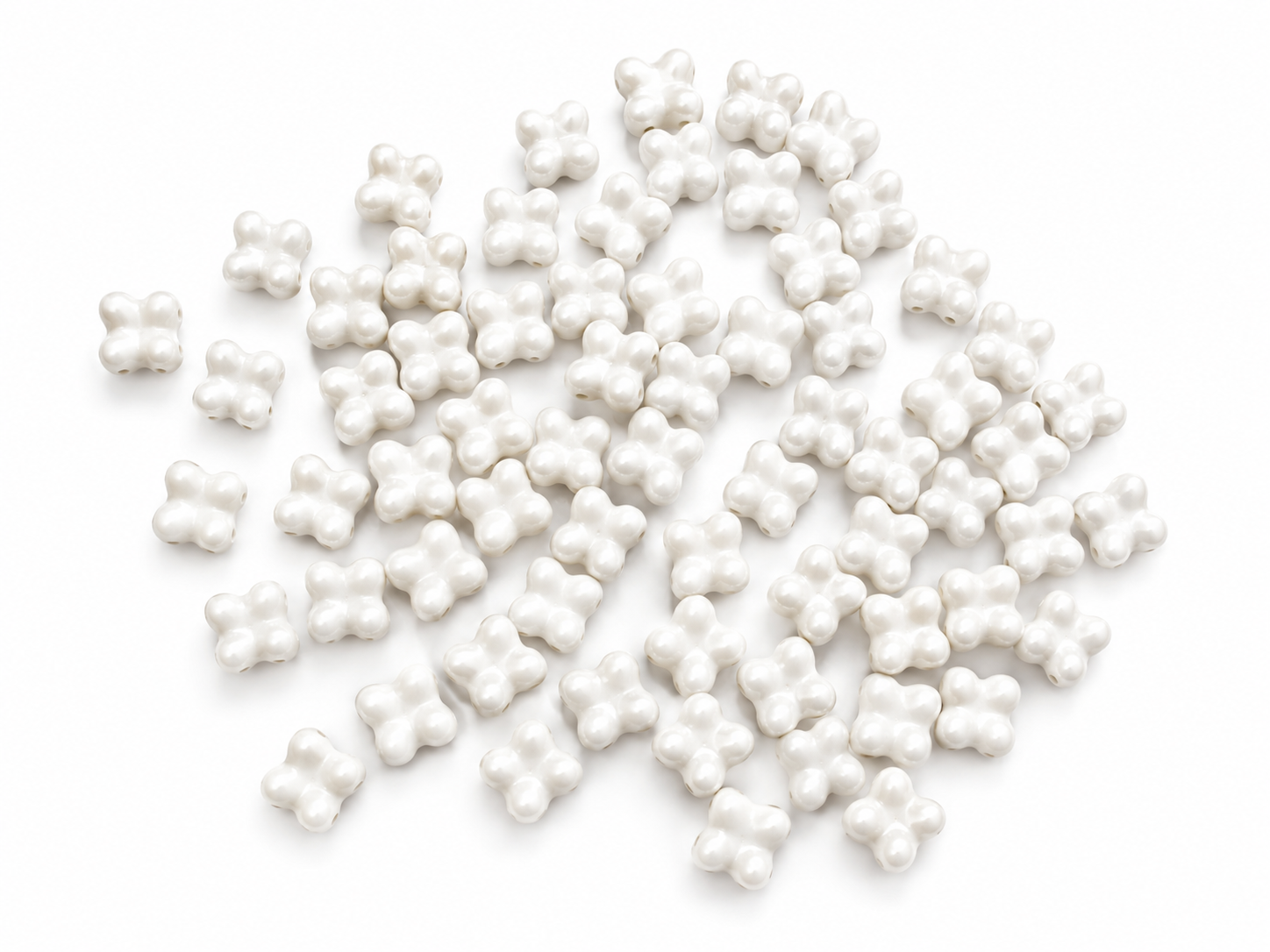 Korálek mačkaný tvar kytička - Quatro beads, dvoudírkový, rozměr 6x9 mm,barva 14400 1 Korálek mačkaný tvar kytička - Quatro beads, dvoudírkový, rozměr 6x9 mm,barva 14400