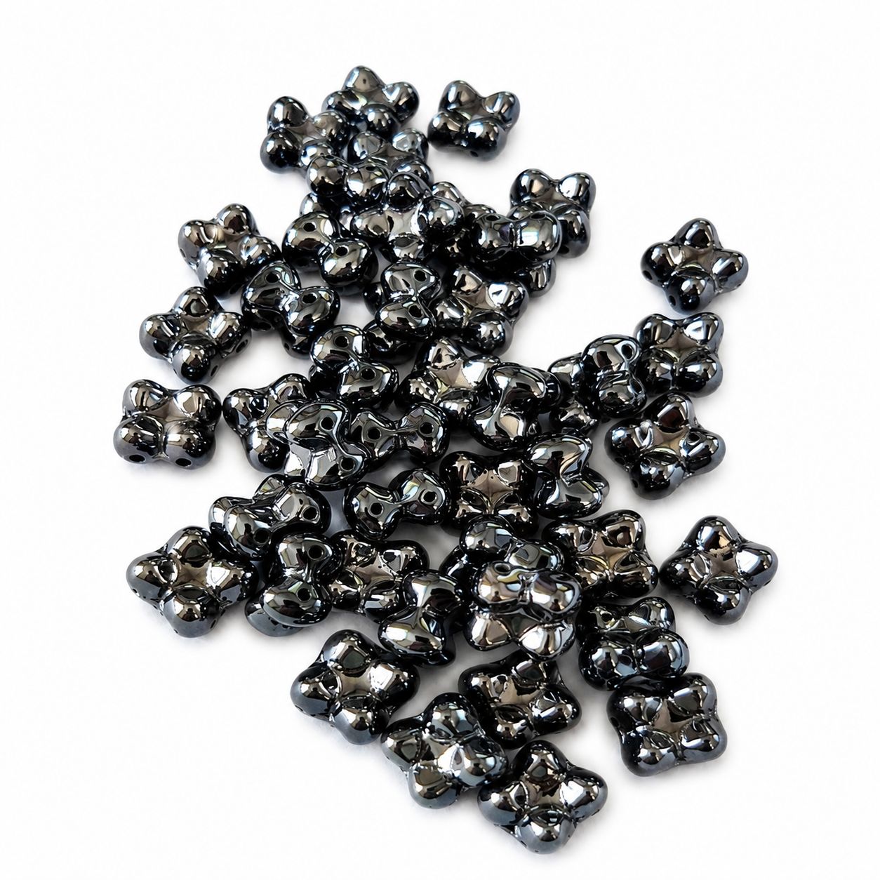Korálek mačkaný tvar kytička - Quatro beads, dvoudírkový, rozměr 6x9 mm,barva 23980/23703-lagoon 1 Korálek mačkaný tvar kytička - Quatro beads, dvoudírkový, rozměr 6x9 mm,barva 23980/23703-lagoon