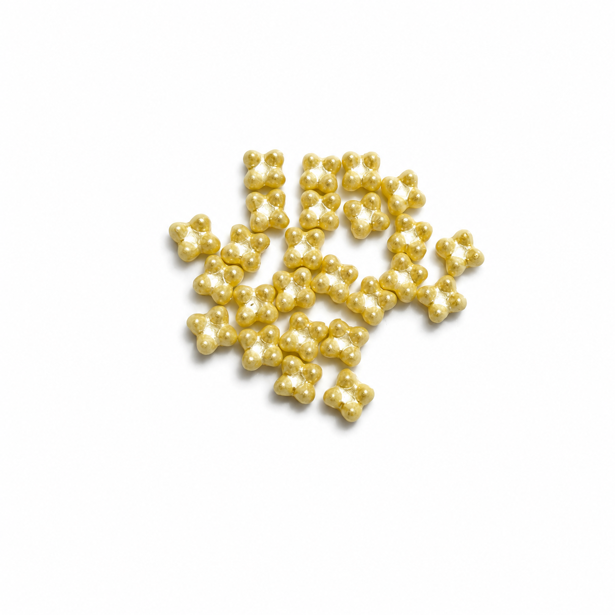 Korálek mačkaný tvar kytička - Quatro beads,dvoudírkový, rozměr 6x9 mm, barva 19 žlutá 1 Korálek mačkaný tvar kytička - Quatro beads,dvoudírkový, rozměr 6x9 mm, barva 19 žlutá