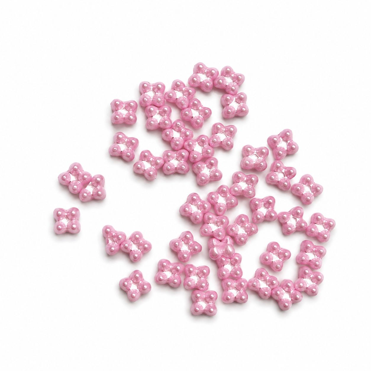 Korálek mačkaný tvar kytička - Quatro beads,dvoudírkový, rozměr 6x9 mm, barva 20 růžová 1 Korálek mačkaný tvar kytička - Quatro beads,dvoudírkový, rozměr 6x9 mm, barva 20 růžová