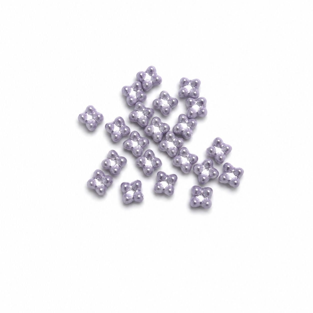 Korálek mačkaný tvar kytička - Quatro beads,dvoudírkový, rozměr 6x9 mm, barva 23 fialová 1 Korálek mačkaný tvar kytička - Quatro beads,dvoudírkový, rozměr 6x9 mm, barva 23 fialová