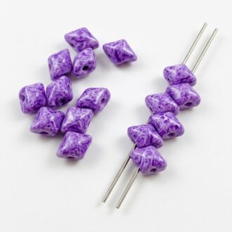 Dvoudírkové korálky Vario 5x3mm, barva  M 003-fialová