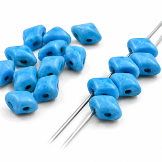 Dvoudírkové korálky Vario 5x3mm, barva M 004-modrá