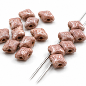 Dvoudírkové korálky Vario 5x3mm, barva  M 012-béžová